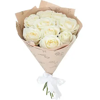 Букет из белых роз